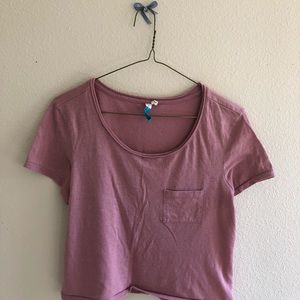 Cropped Pocket Tee